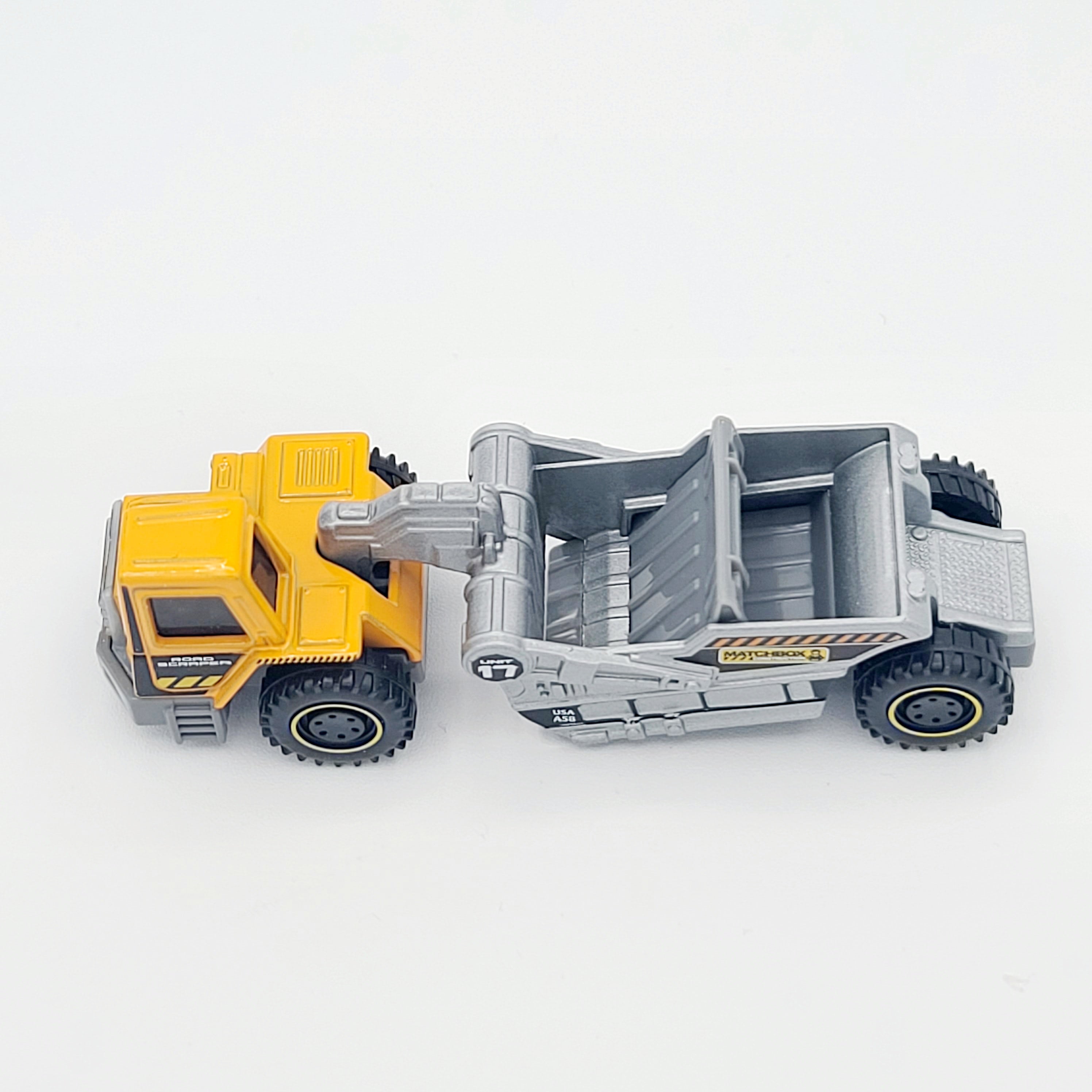 Matchbox Road Scraper "Matchbox Construction" (2023 Real Working Rigs)